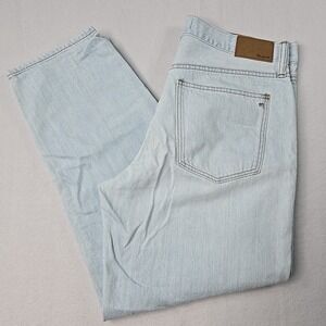 Madewell Jeans Womens 28P The Slouchy Boyjean Light Wash‎ Denim Distressed